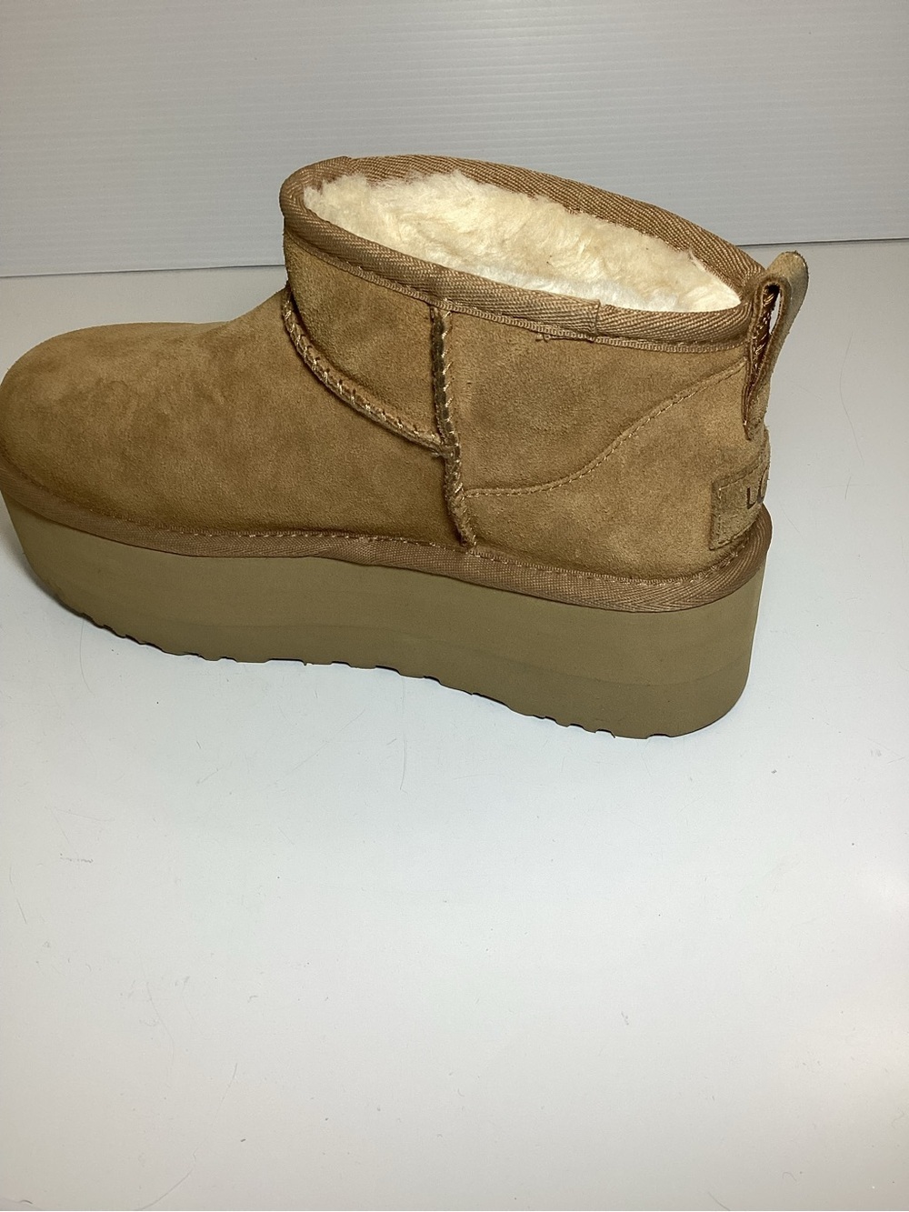 UGG Kids Chestnut Platform Suede Ankle Boot - Picture 9 of 11